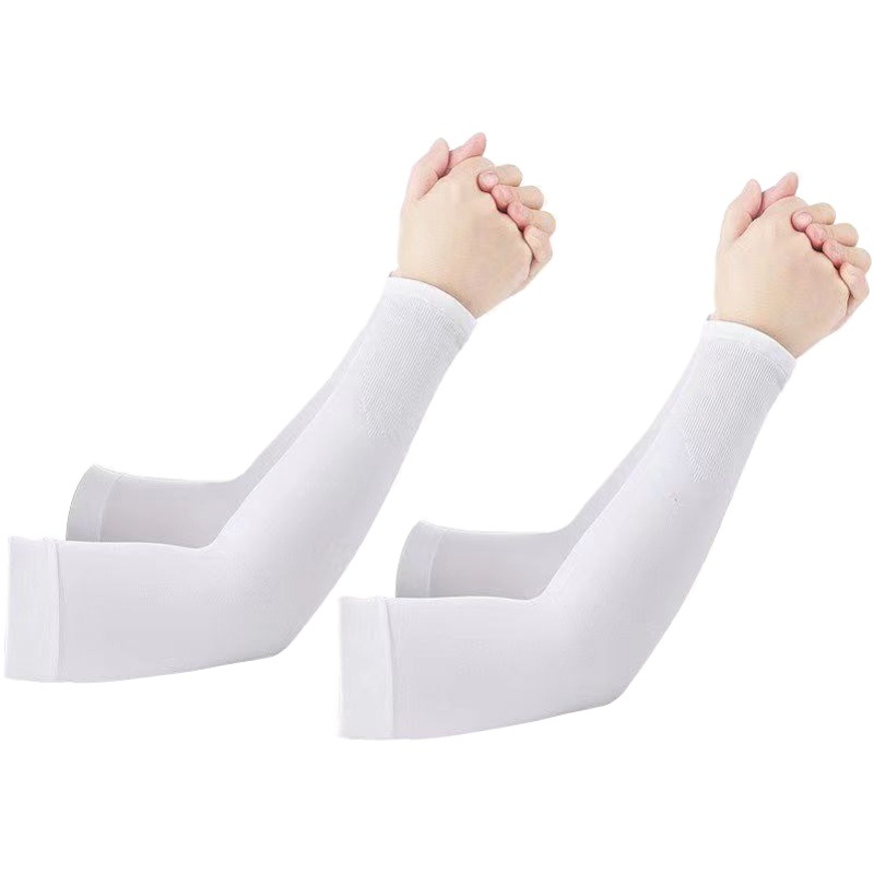 Polyester Ice Sleeves Women's Summer Ice Silk Sleeves Uv Breathable Ice Feel Outdoor Sports Cycling Gloves Sun Protection Sleeves