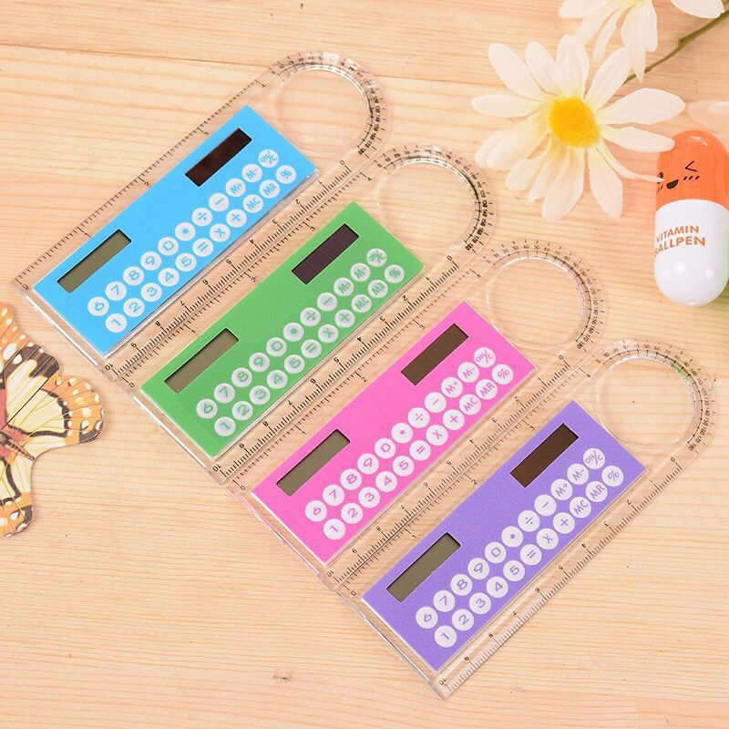 10cm ruler calculator solar card calculator student arithmetic multi-function calculator computer