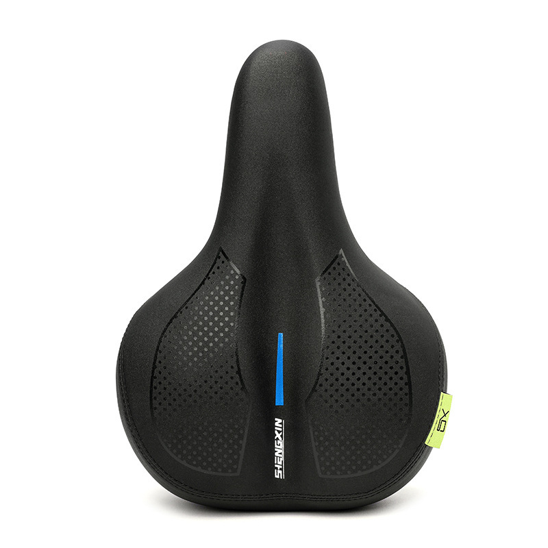 Cross-Border Bicycle Seat Cushion with Light, Big Ass Saddle, Tail Light, Bicycle Saddle, Mountain Bike Saddle in Stock