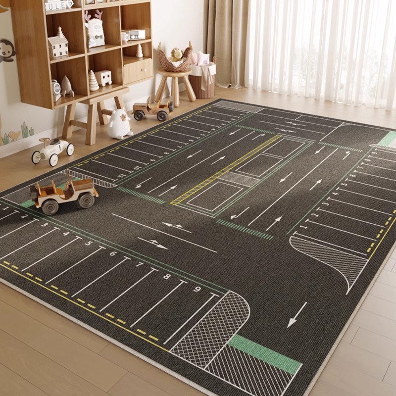 Picture of Carpet Living Room Children's Room Layout Reading Area Parking Lot Early Education Center Floor Mat Climbing Mat Bedroom Study Mat