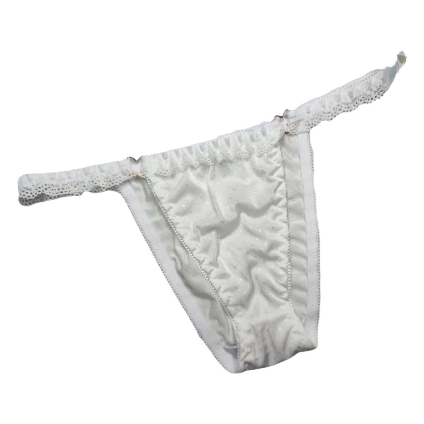 Lace with underwear ice silk pure thong love jewelry fashion ladies underwear cross-border e-commerce explosions