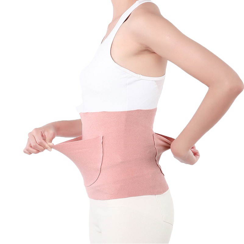 Velvet Dejia pocket belt belly protection belly circumference men and women autumn and winter warm stomach cold protection Palace menstrual pain middle-aged and elderly sleeping
