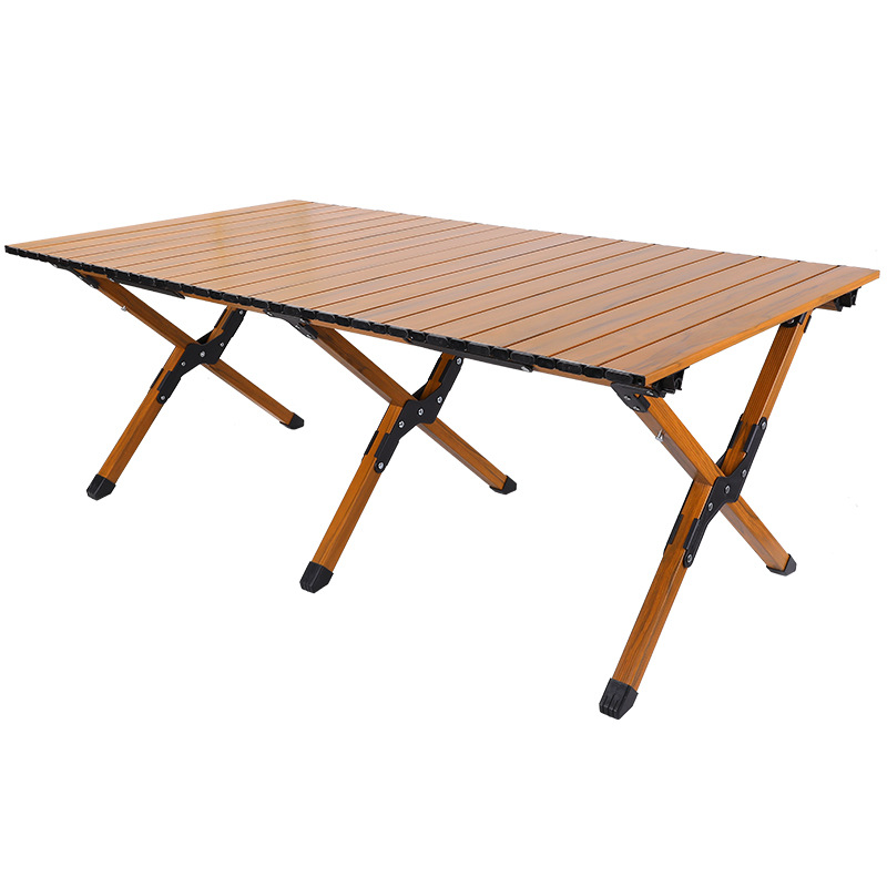 Picture of Alloy Steel outdoor folding egg roll table portable camping picnic folding table and chair Kermit chair barbecue table and chair