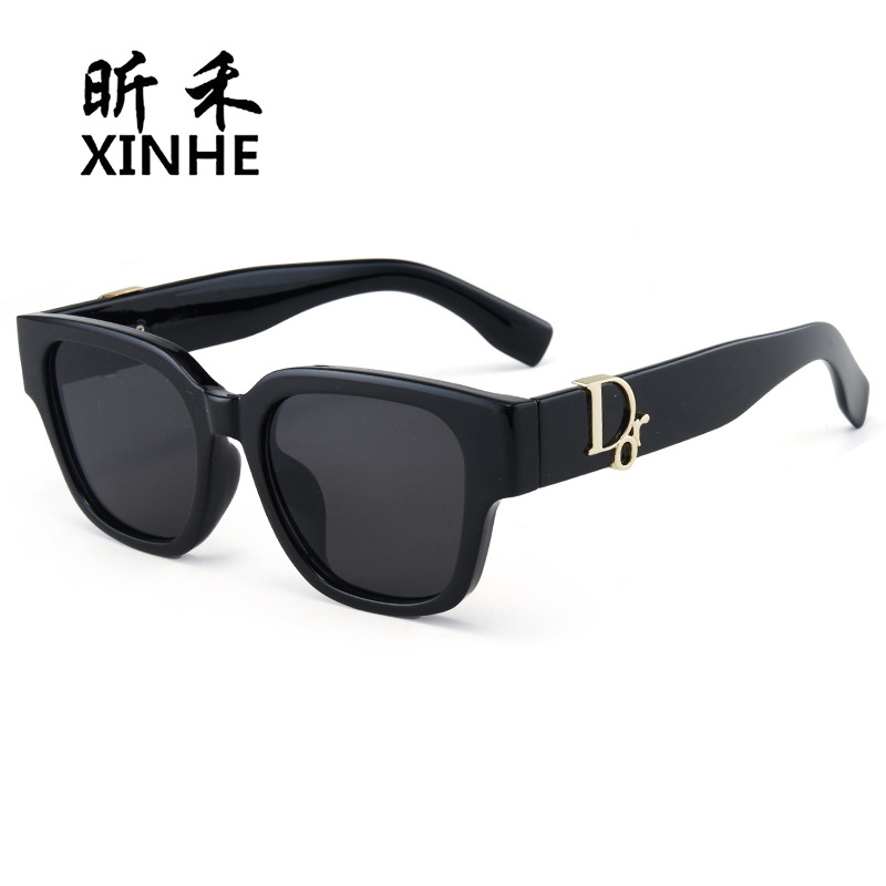 Picture of Cross-Border European and American Big-Name D Fashion Sunglasses Trendy Men's and Women's Versatile Sunglasses Large Frame Street Photography Outdoor Glasses