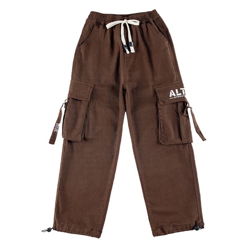 Children's Wear Boys Pants Spring and Autumn 2024 New Children's Cushion Pants Korean Style Middle and Big Boys Casual Trendy Trousers