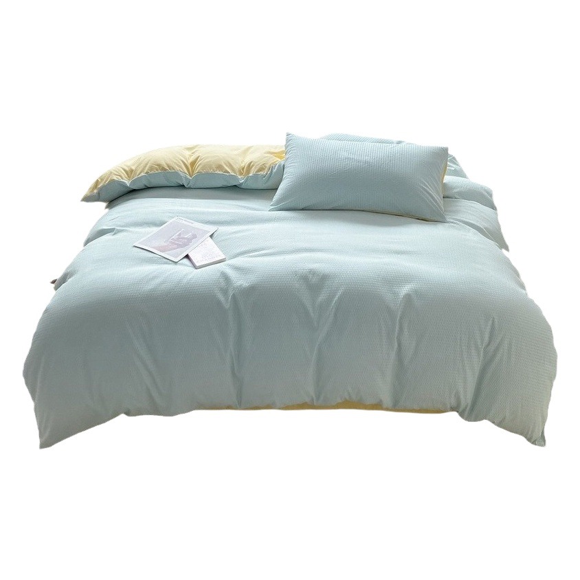 Bed Four-Piece Bed Bed Sheets, Quilt Cover, Student Dormitory Three-Piece Set, 2025 New Four-Season Universal Nantong Home Textiles