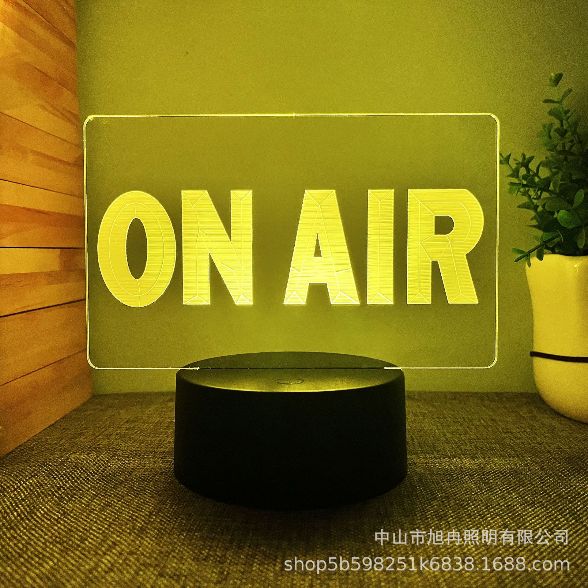 Cross border supply 3D night light ON AIR atmosphere gift bedroom lamp USB table lamp gift gift for children