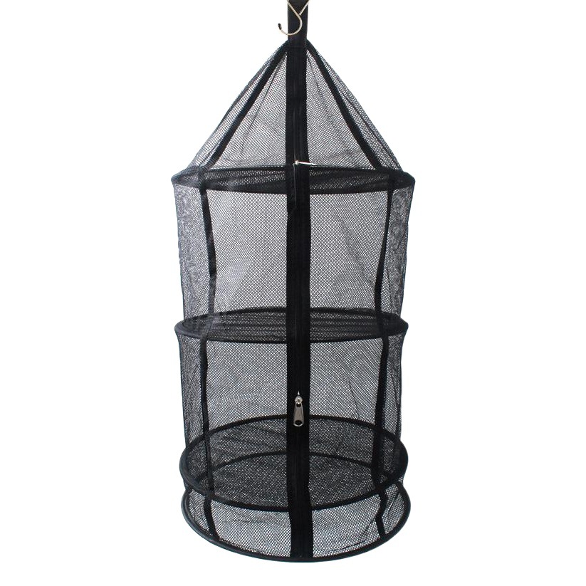 Outdoor Foldable Round Drying Net Tableware Vegetables and Fruits Drying Net Basket Four-Layer Storage Basket Drying Rack Drying Net