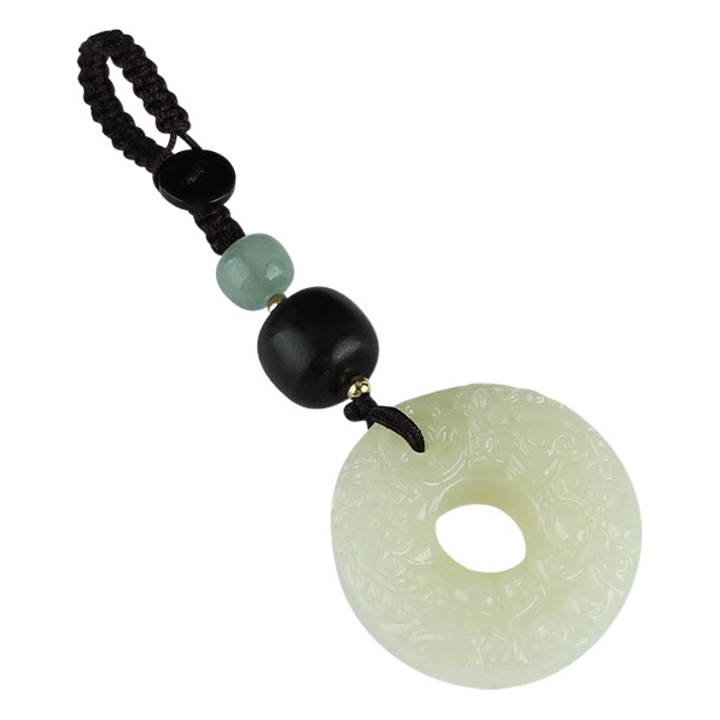 National style Afghan Jade brave car key pendant safe chain key chain men and women creative high-end gifts