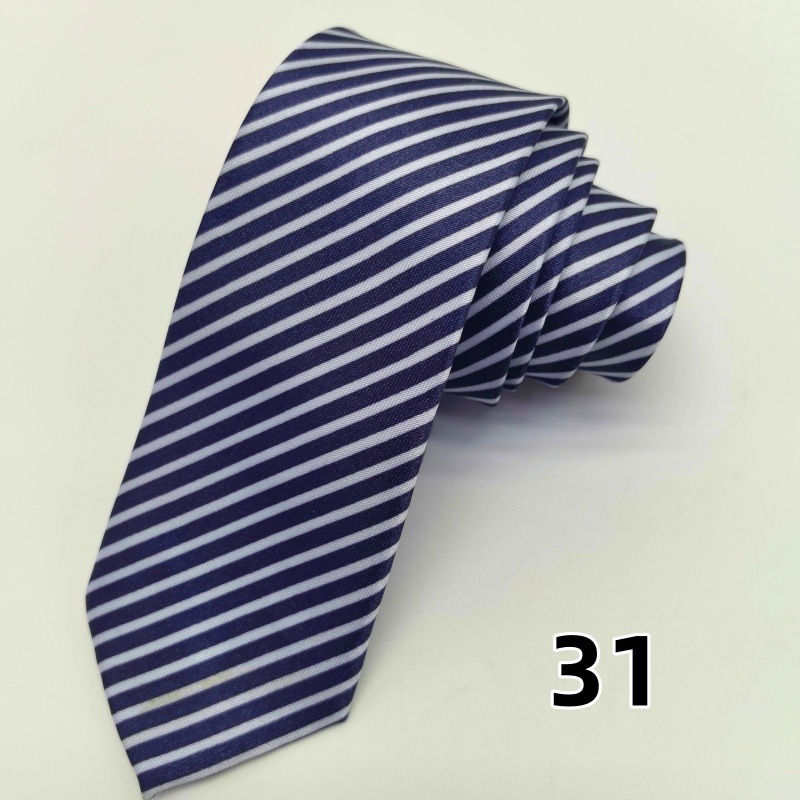 Picture of Ultra-narrow 5cm printed tie leopard print hand-tied unisex casual tie