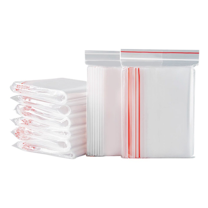 [Exclusively for Cross-Border Supply] Wholesale Pe Plastic Seal Bag, Transparent Plastic Ziplock Bag, Jewelry Dust-Proof Thickeneded Sealed Bag