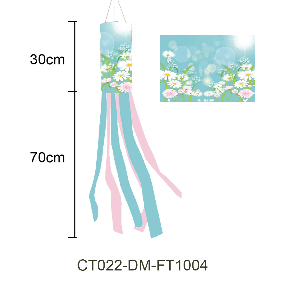 Picture of Carefully Selected Cross-Border Small Fresh Spring Hairdryer Flag Outdoor Weather Bag Party Courtyard Decoration Courtyard Weather Bag