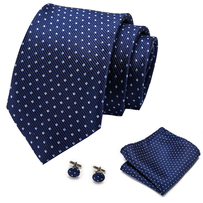 Picture of New Tie in Stock Cross-Border Hot Selling Tie Manufacturer Business Men's Formal Tie Set Ready-Made Fashion Accessories