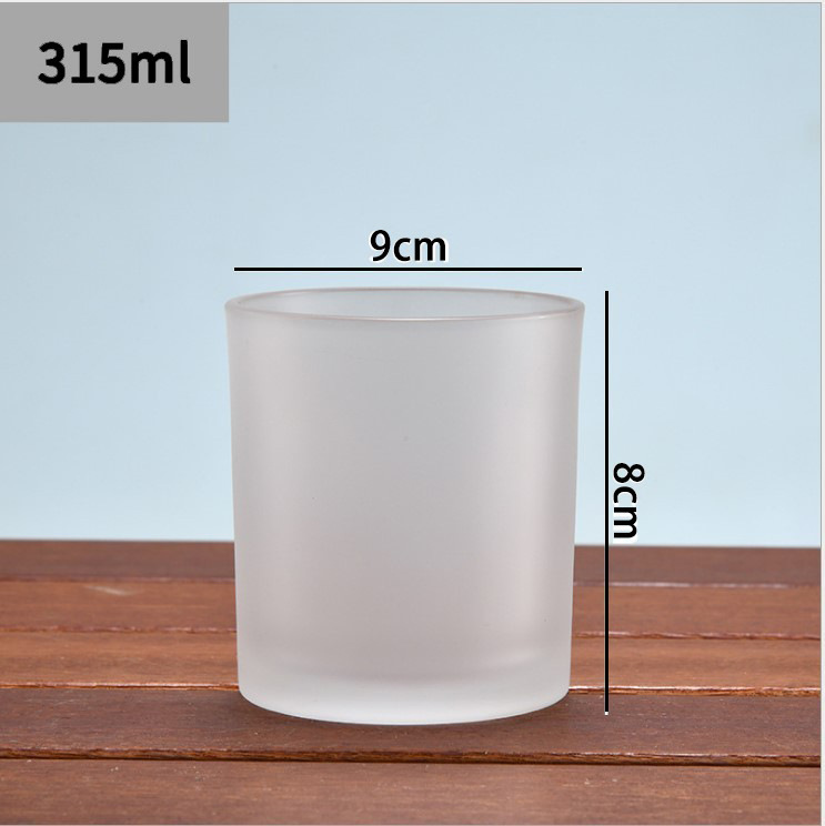 Picture of Wholesale DIY Flameless Scented Candle Cups Empty Colored Glass Jars Transparent Sprayable Glass Bottles with Screen-Printed Text