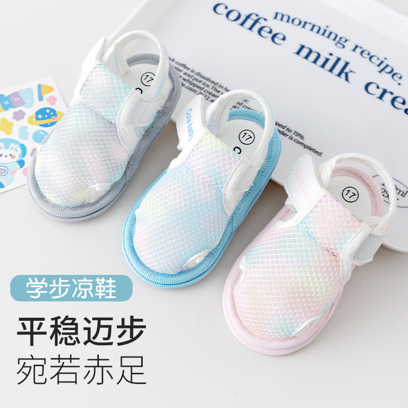 Newborn Children's Baby Toddler Shoes Summer Baby Shoes and Socks Floor Shoes Non-Slip Soft Bottom Infant Indoor Baby Shoes