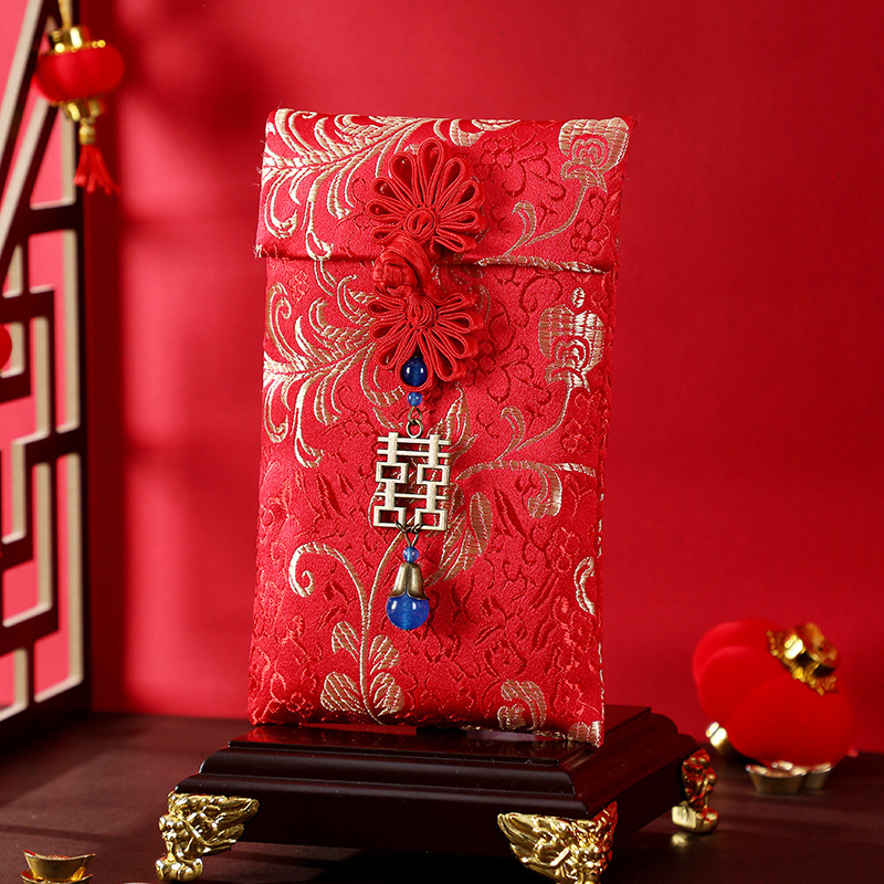 Tang embroidery new wedding red envelope wedding fabric profit is to seal the wedding creative personality ten thousand yuan change fee gift