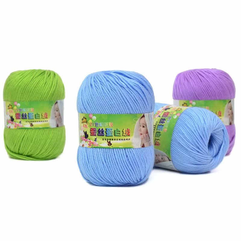 Picture of 6 Strands Baby Wool Hand Knitted Wool Group Baby Sweater Thread 21st Century Silk Protein Wool Wool