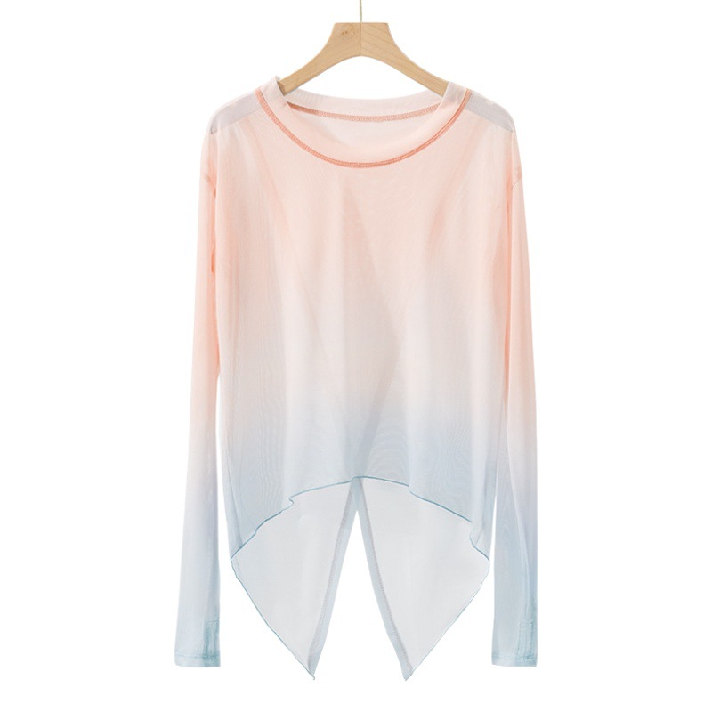 Classical Dance Clothing Gradient Mesh Modern Practice Body Clothing Chinese Dance Art Test Top Split Retro Performance Clothing