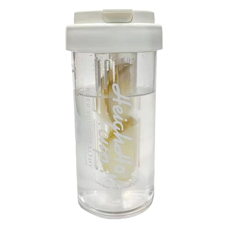 New Handy Cup Douyin Same Style Fruit Tea Cup Portable Plastic Cup with Tea Leakage Student Simple Water Cup Straw Cup