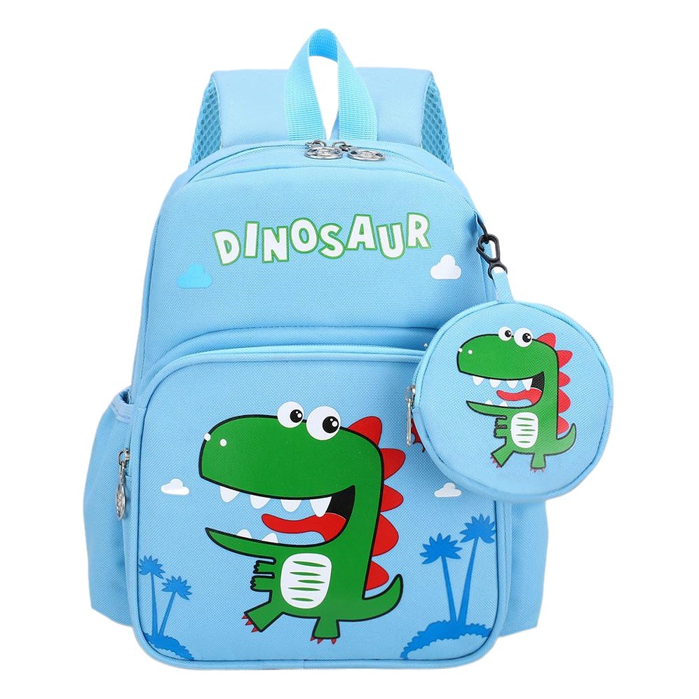 Pupils' Bag with Coin Purse Children's Printed Schoolbag Cute Cartoon Children's Ridge Protection Schoolbag