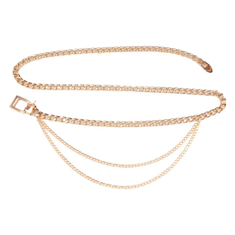 European and American Waist Chain Ins Style Personalized Fashion Chain Cross-Border Chain Belt Trendy Versatile Metal Women's Belt Wholesale