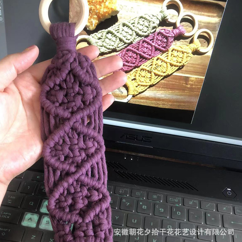 Picture of Cross-border E-commerce Hand-woven Towel Hanging Ring Decorative Tapestry Towel Rack Decorative Boutique Hanging Nordic Style