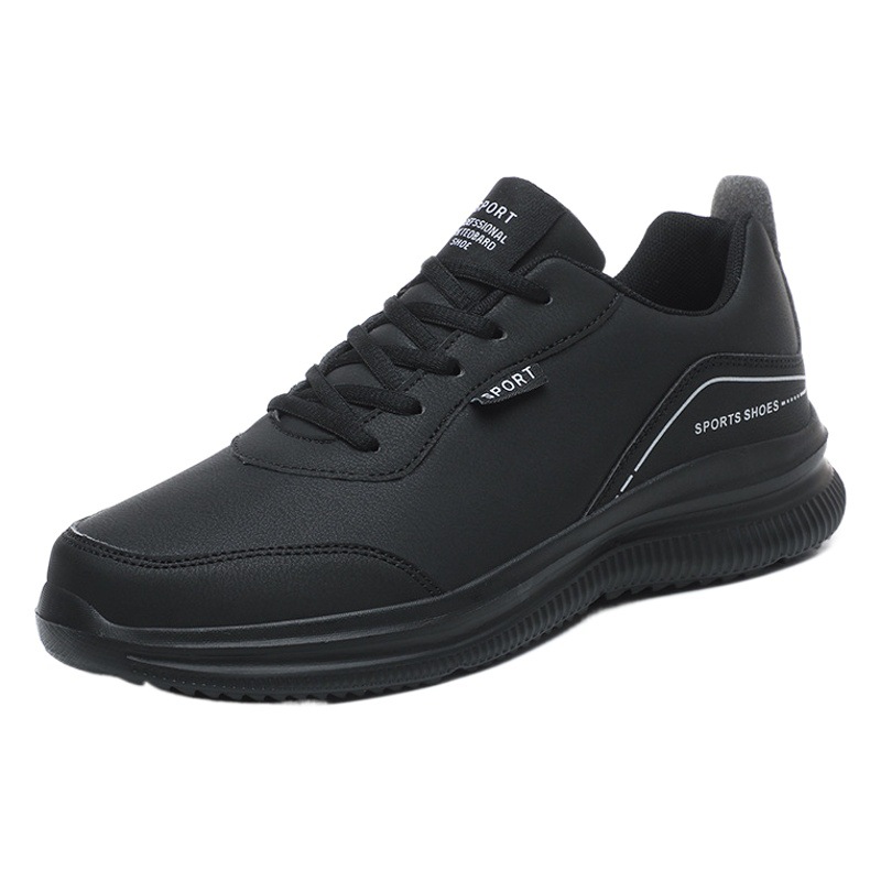 Spring Men's Shoes New Men's Sports Casual Korean Fashionable Student Shoes Running Lightweight Black All-match Travel Shoes