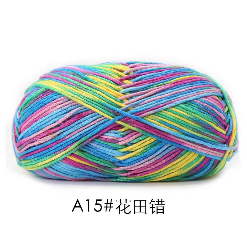 Picture of Su-velvet cotton hand-woven color wool knitting thread scarf coarse wool fancy doll coat needle sweater thread