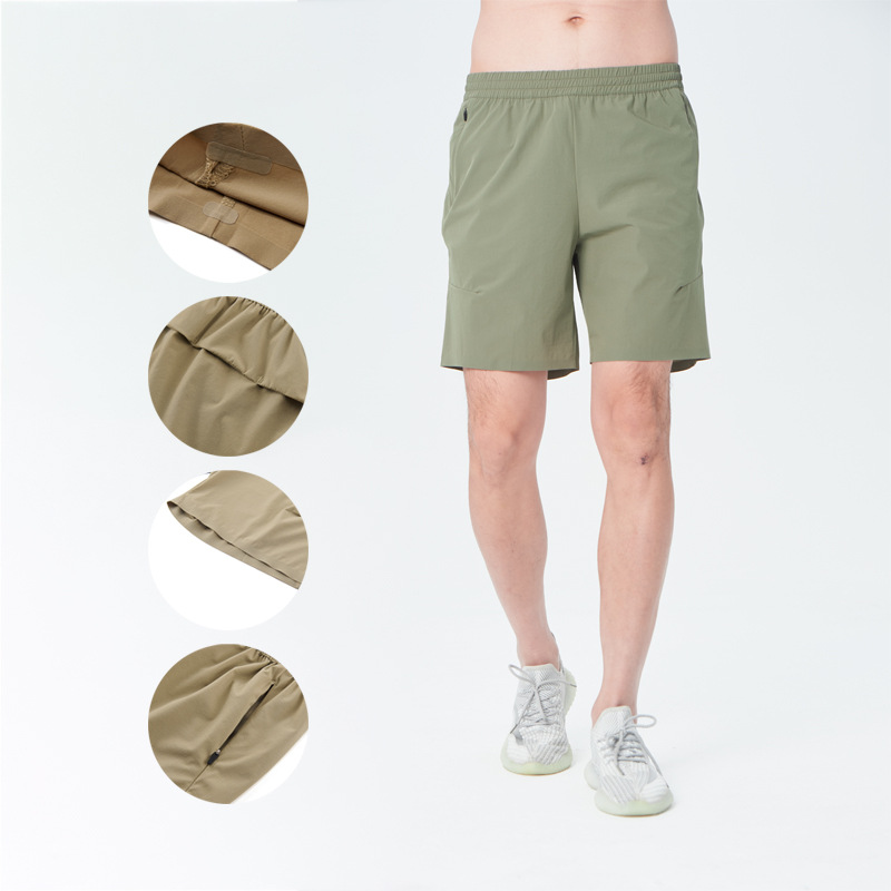 Summer LULU Sports Shorts Men's Outdoor Casual Loose Running Seamless Quick-drying Pants Training Fitness Pants