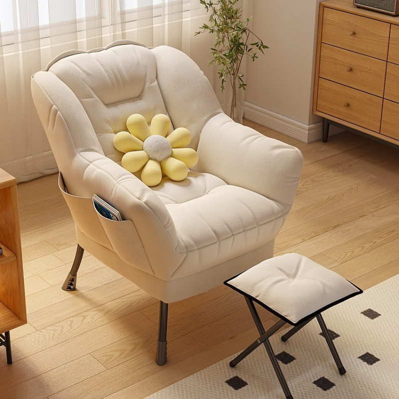 Lazy sofa, single small sofa, college dormitory lazy sofa chair, balcony bedroom backrest chair, long sitting chair