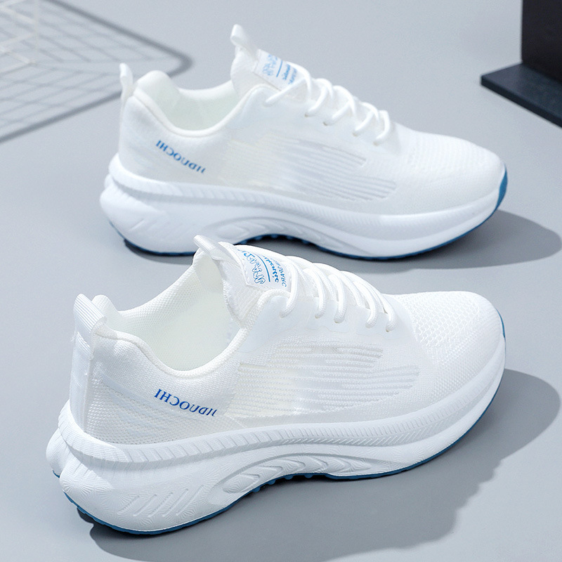 Picture of Women's Shoes, Casual Shoes, White Shoes, Foreign Trade Fly-Knit Running Shoes, Fashionable Spring New Breathable Casual Sports Shoes for Women