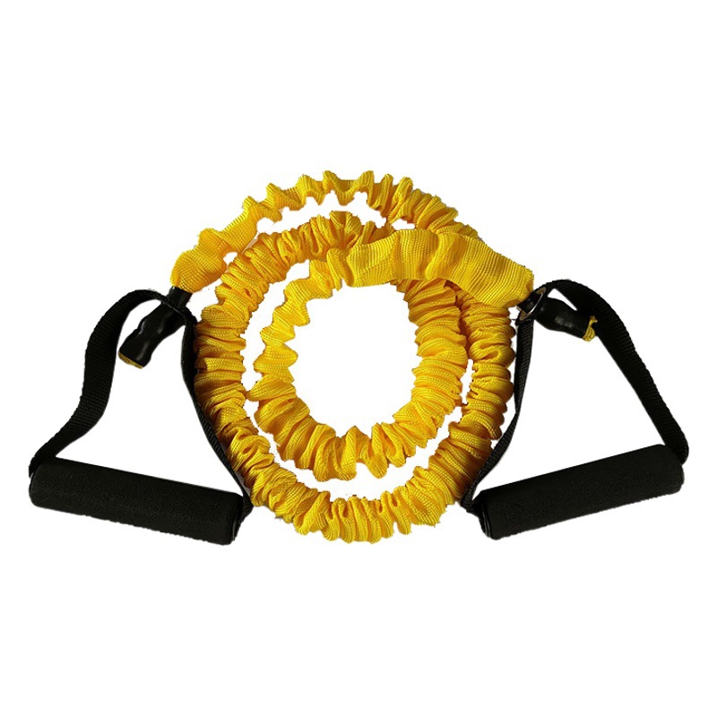 One-word set cloth tension rope telescopic cloth cover anti-breaking tension device TPE Tube fitness yoga equipment one-word elastic belt