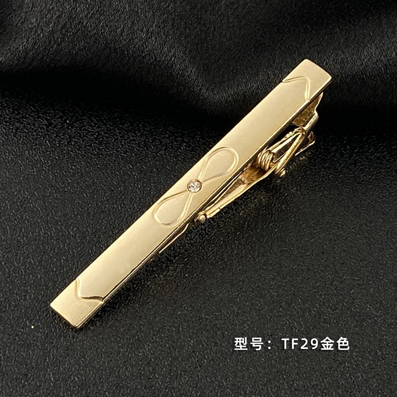 Picture of Men's Tie Clip Manufacturer Direct Sales Yiwu Cross-Border Business Metal Tie Clip Tieclips Bow Tie Business Style