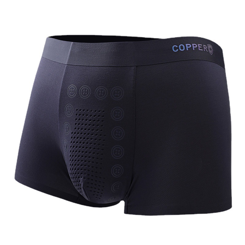Picture of Modal Men's Underwear Men's Copper Fiber Negative Ion Antibacterial Crotch Boys' Large Size Breathable Boxer Shorts