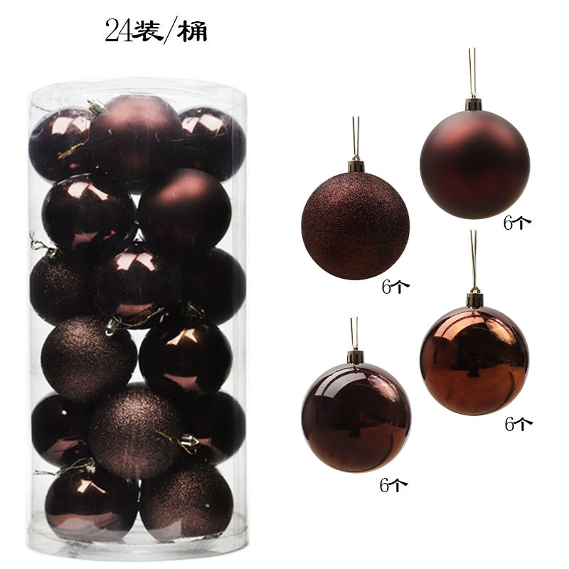 Picture of Christmas decorative ball electroplating plastic ball 3468CM barrel Christmas ball shopping mall ceiling Christmas tree pendant hanging ball