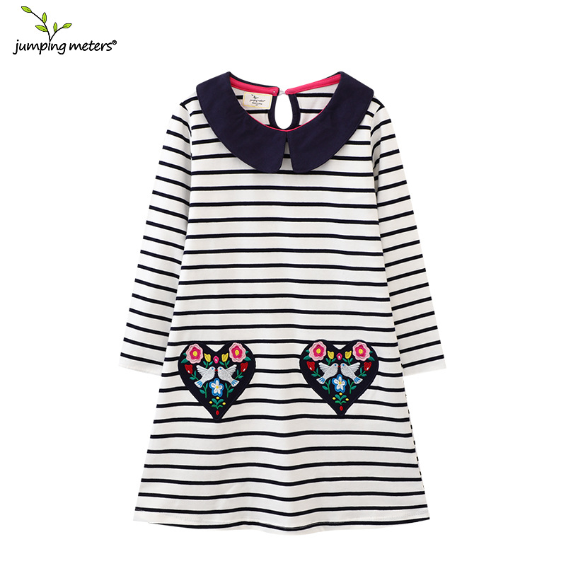 Picture of Children's dress summer new European and American children's clothing strip meimei love girls dress knitted children's skirt distribution generation