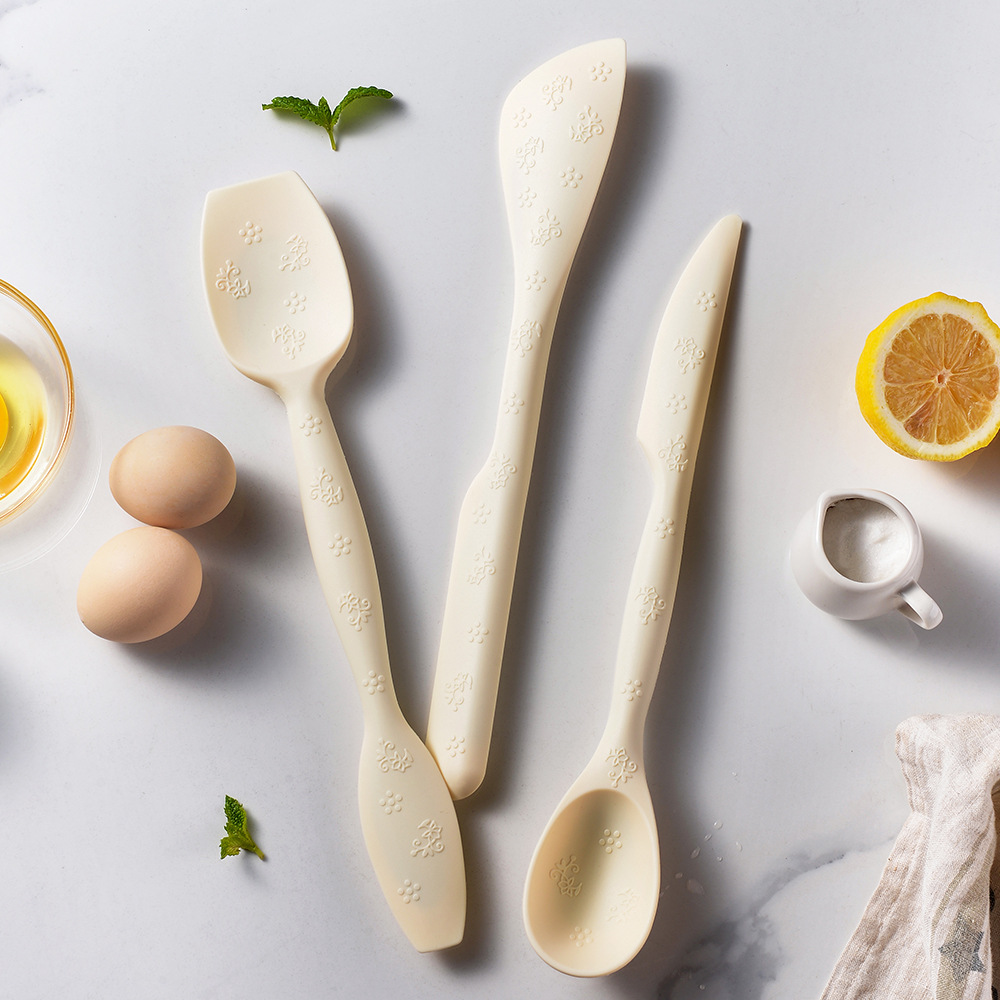 Picture of Cross-Border Hot Selling Silicone Double-Headed Scraper Baking Tool Bread Jam Scraper Cake Special Scraper Patula
