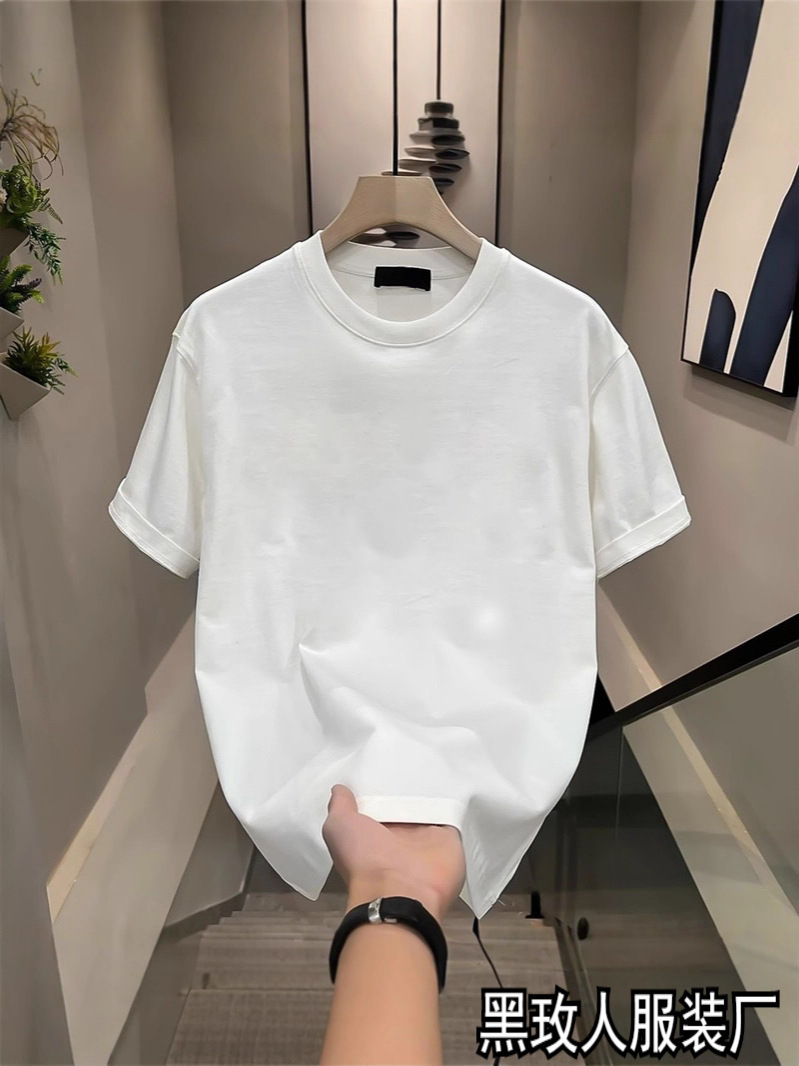New Spring and Autumn Short-Sleeve Comfortable T-Shirt for Women, Fashionable Versatile Casual Heavyweight Ins Base Shirt Breathable Top