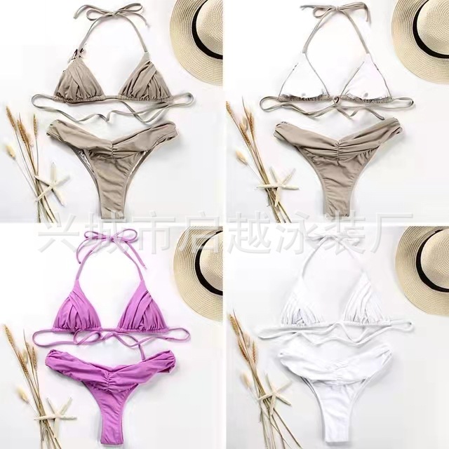 New Bikini Slim Push-Up Folded Split Spa Holiday Swimsuit