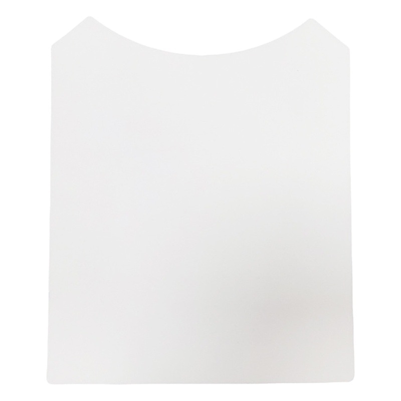 in stock double-sided white cardboard curved clothing T-shirt shirt packaging double-sided cardboard card wholesale
