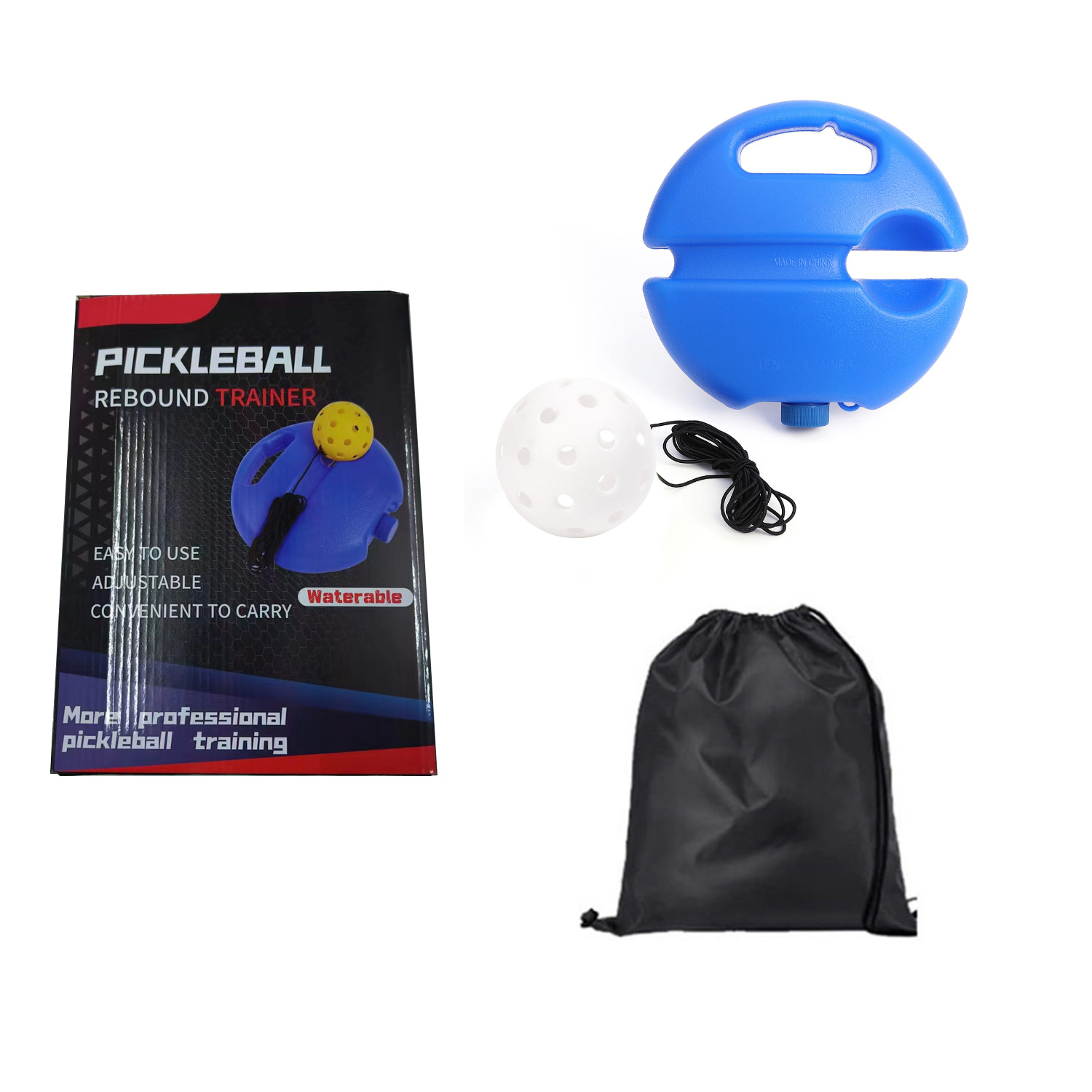 Picture of Pickleball Training Ball 74mm Practice Ball Pe Outdoor Plastic Injection Molded Ball with Led Light
