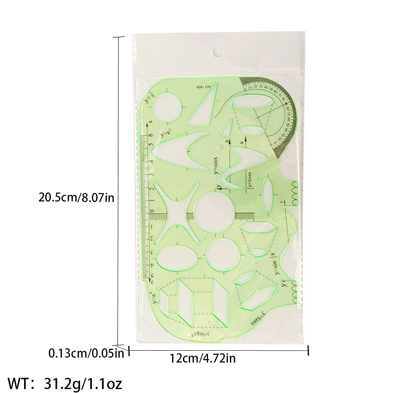 Picture of Pattern printing ruler clothing scale pattern making clothing curve cutting sewing tool multi-functional pattern printing ruler