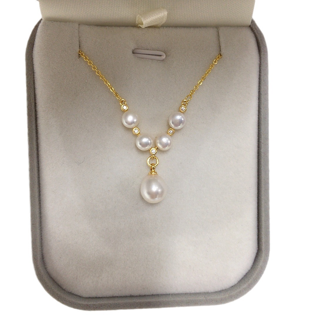 Picture of Zhuji Natural Freshwater Pearl Pendant Multi-bead High-end Pearl Pendant Jewelry Wholesale