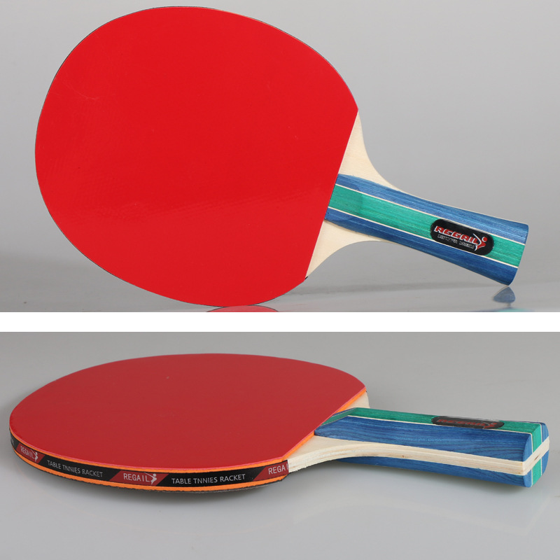 Picture of Cross-border hot sale Regail table tennis racket suit 4 8 ball table tennis racket horizontal racket straight color