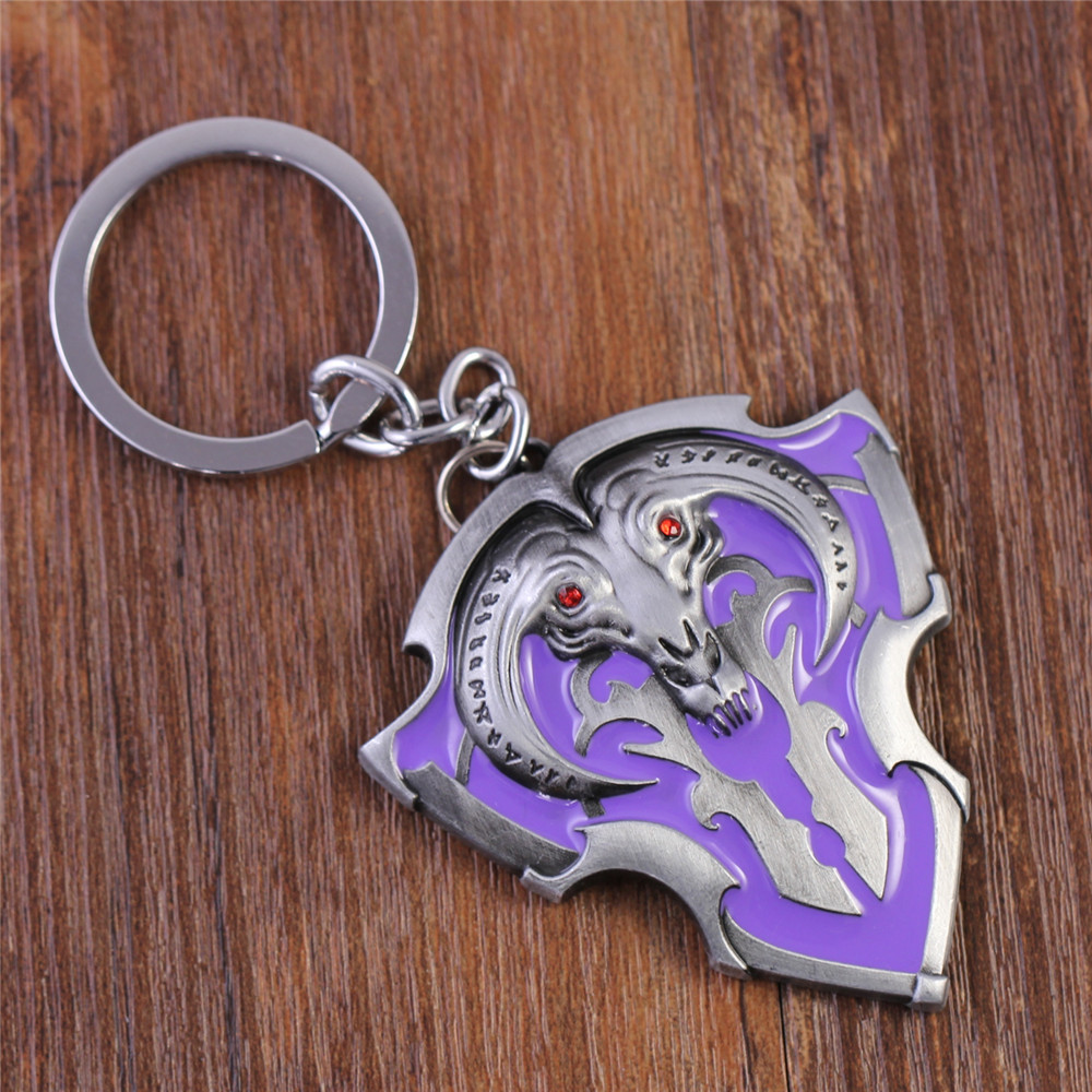 Dota 2 new pioneer shield key chain pendant red fog shield in stock foreign trade animation game peripheral wholesale