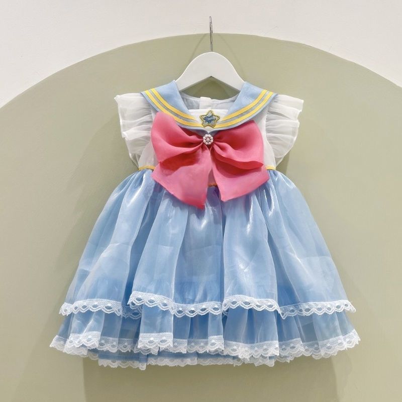 Little Princess New Baby Dress 3-12 Years Old College Style Girl's Summer Lolita Princess Dress Little Girl