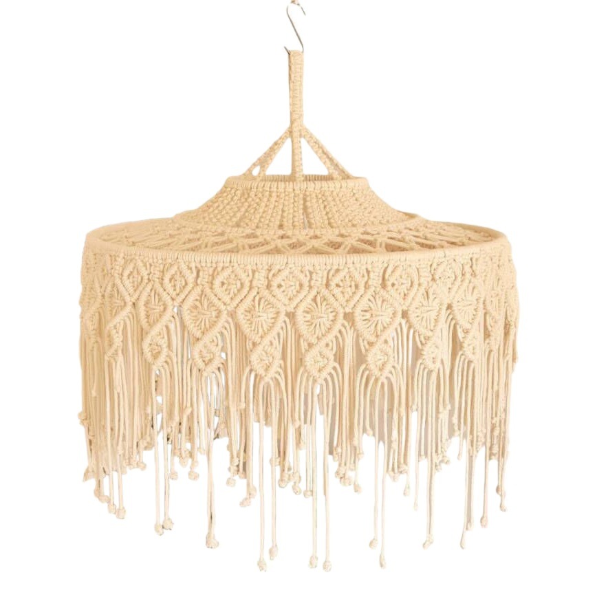 Homestay Decorative Lampshade Tapestry Large Hand-woven Home Chandelier Decoration Bohemian Lighting Foreign Trade