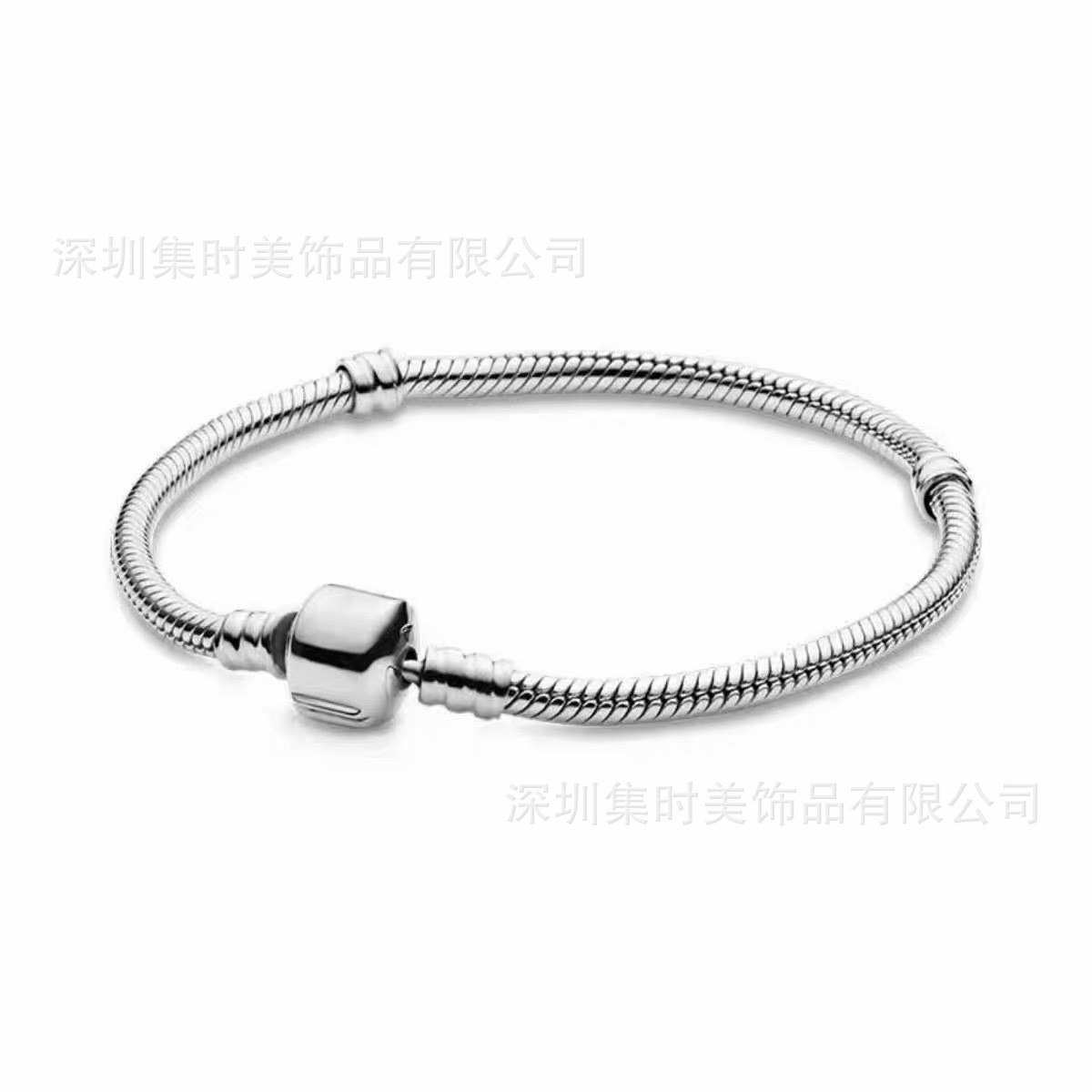 West Lake Beauty Classic Square Flat Buckle DIY Accessories Beads Basic Bracelet Bangle Manufacturer Fashion European and American