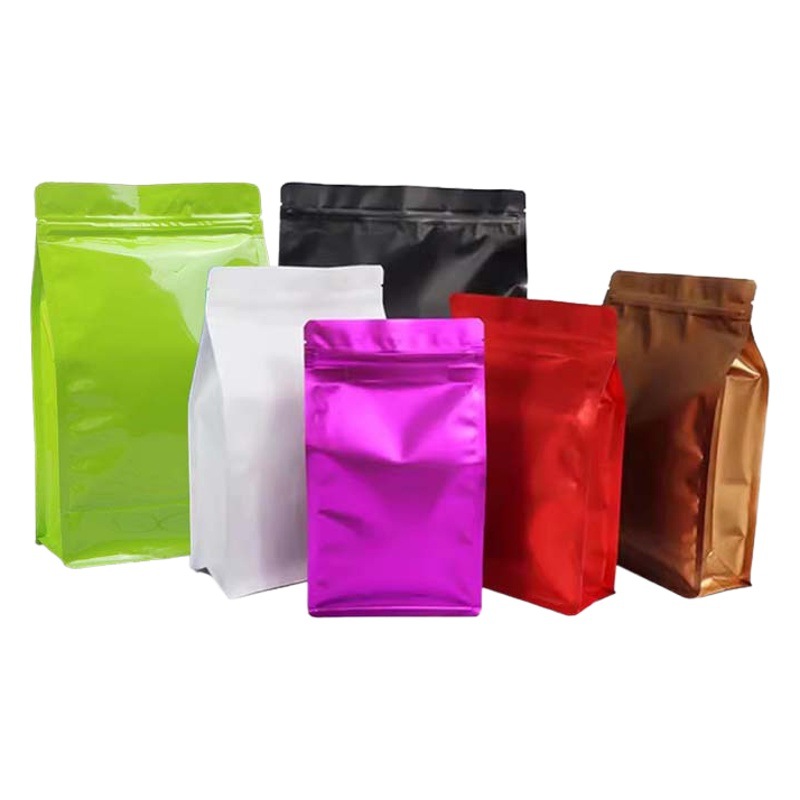 Frosted Eight-Side Seal Stand-Up Bag Custom Printed Pattern Dog Food Cat Food Food Packaging Bag Tea Dry Goods Packaging Bag