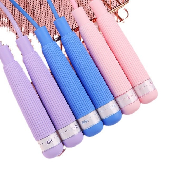 Bamboo Skipping Rope, No Knots, No Staining, Soft Rubber Skipping Rope, Comfortable Grip, Non-Slip Handle, Exam Standard Training